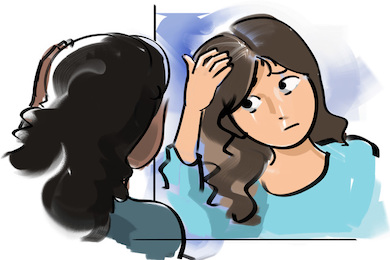 ヘマチンで髪が若返るイメージ