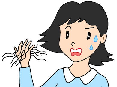 ヘマチンが抜け毛を予防するイメージ